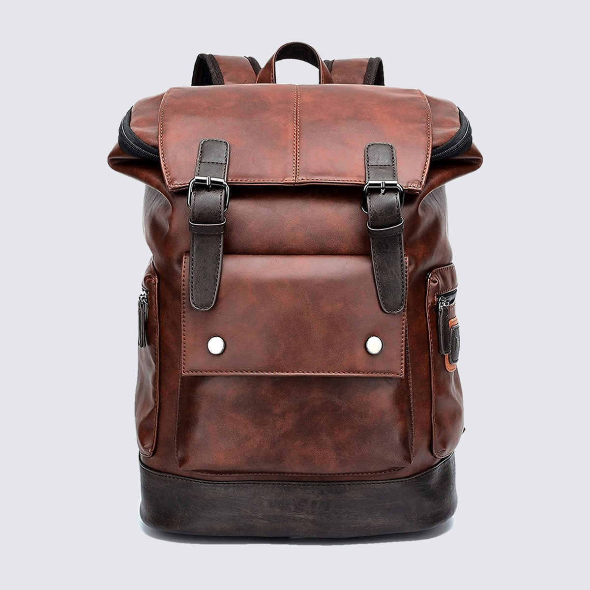 Fur Jaden Unisex Vegan Leather 15 L Laptop Bag | Black and Brown