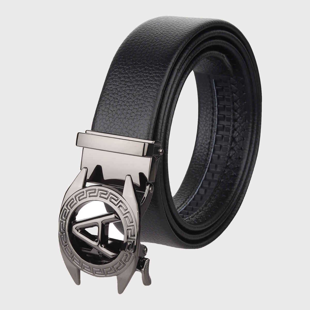 Zoro Men's Solid Vegan Leather Belt | Black - Free Size