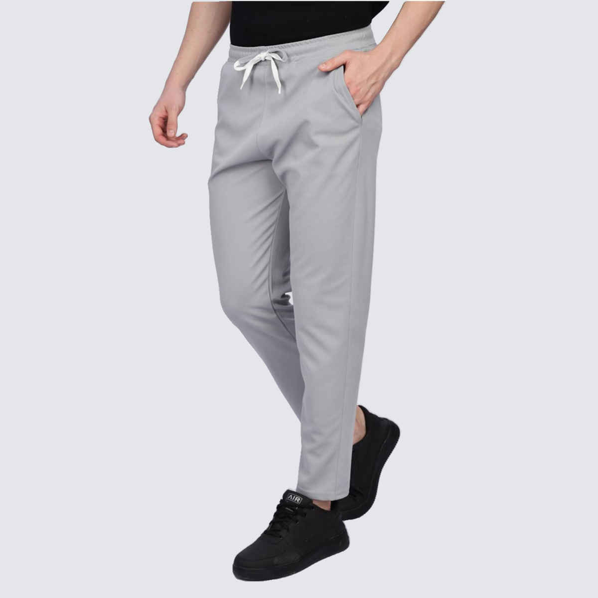 GCYX Men's Track Pant | 60% Cotton 40% Polyester Comfortable Wear | Grey Mel - L