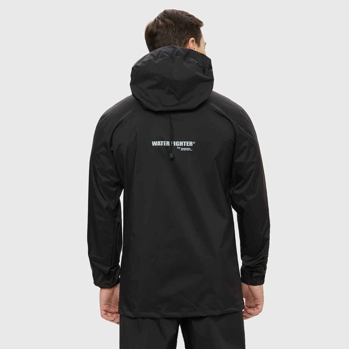 Zeel Men's Solid Waterproof Raincoat | Black | Zeel | XXL