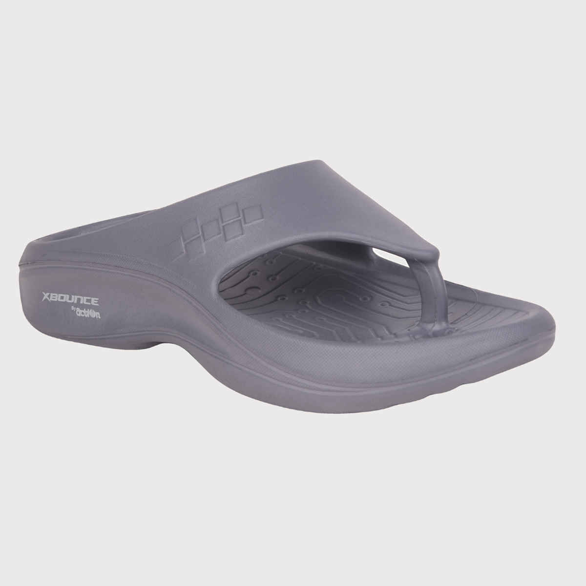 Action Men's Hran-53 Comfortable Slippers | Designer Footwear | Lightweight | Dark Grey - UK 8