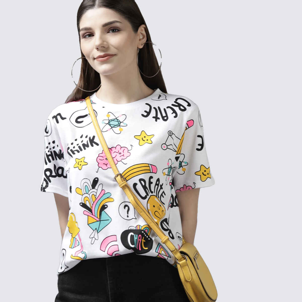 The Dry State Women's White T-shirts WTSH | 1112A | XL