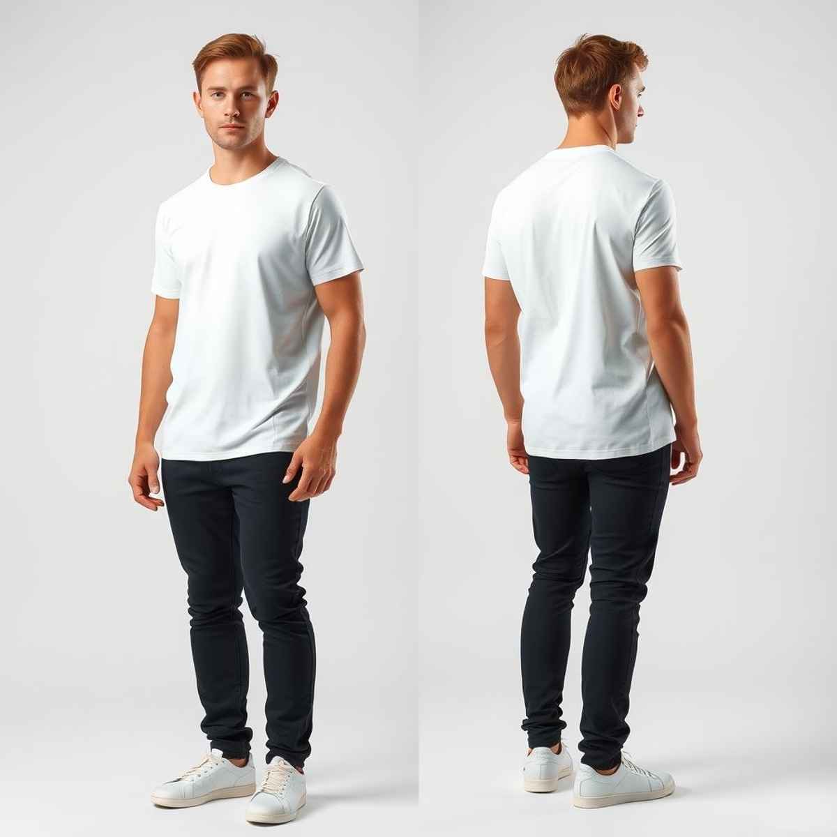 Springman Men Pure Cotton Solid Round Neck T-shirt | White - XL