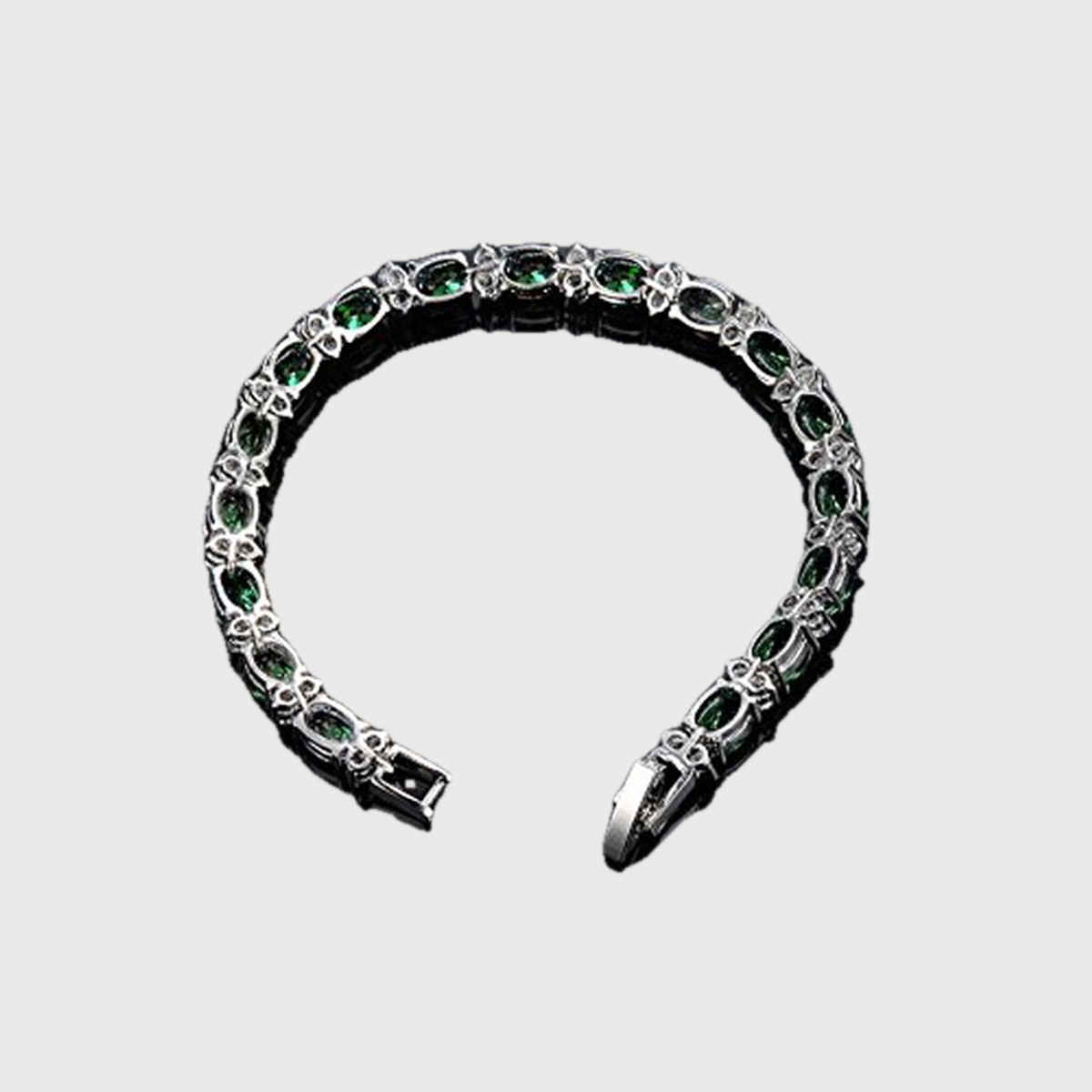 Shining Diva Fashion Platinum Plated Stylish Austrian Crystal Bracelet for Women and Girls | 11955b