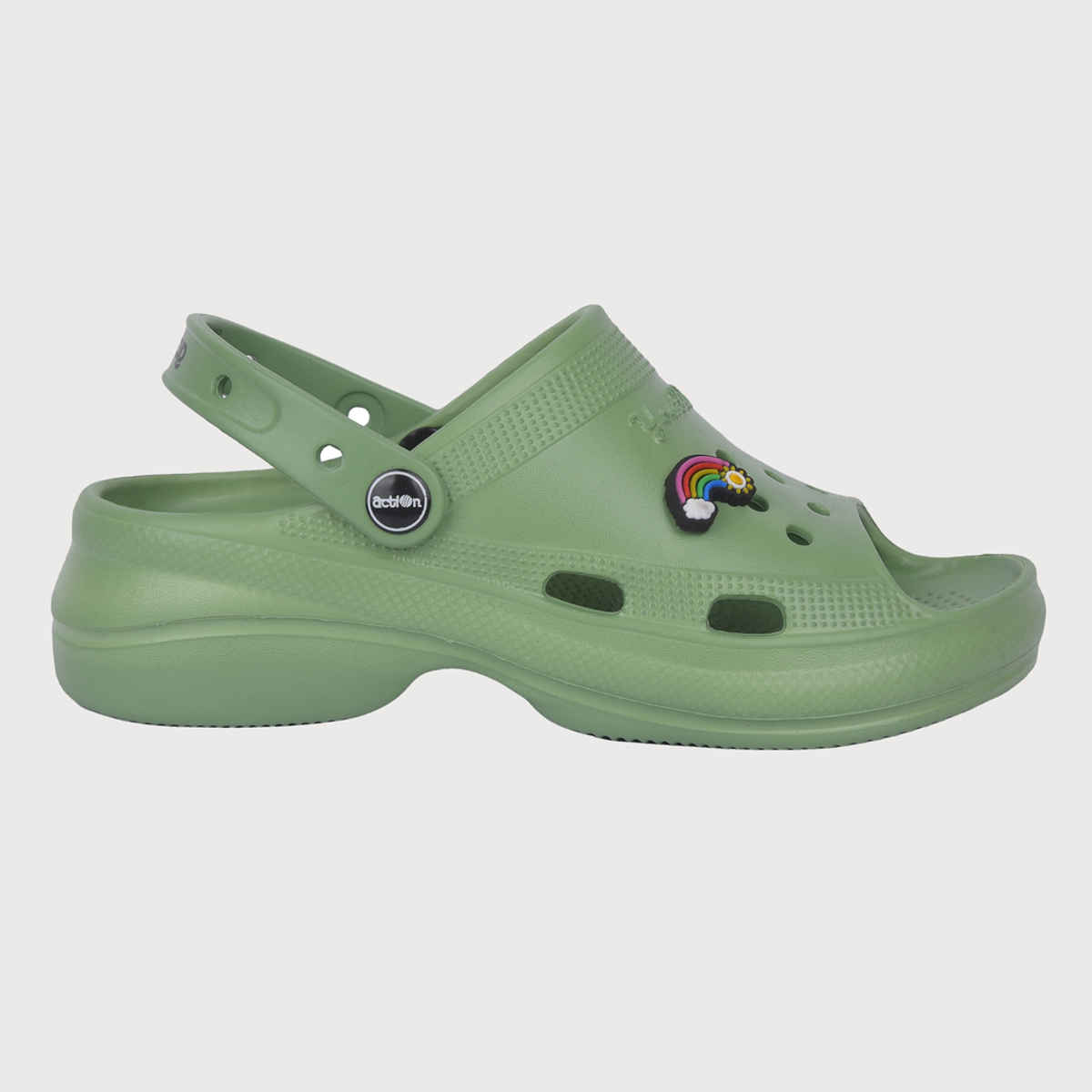 Action Girl's Ontl-22 Soft Sandals | Latest Design Sandals | Office Weal Sandals | Spring Green - UK 8