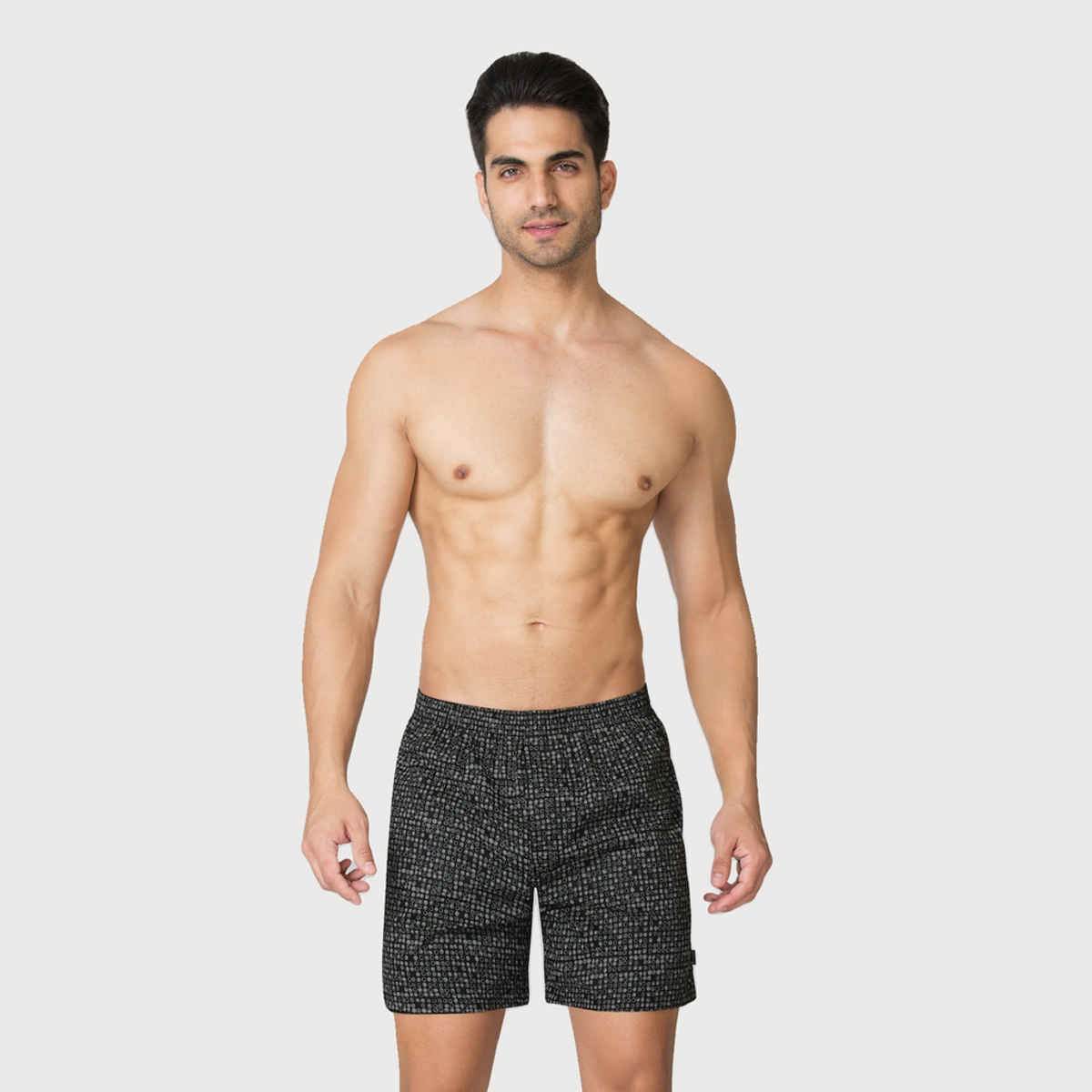 Van Heusen Apparel Men's Printed Functional Pockets Ultra Soft Boxer Shorts - M