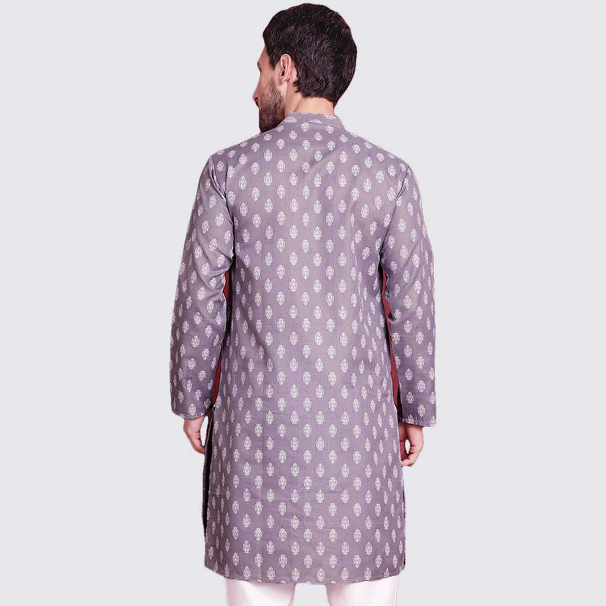 Jompers Men's Kurta | Ko 650 | Dark Grey - M