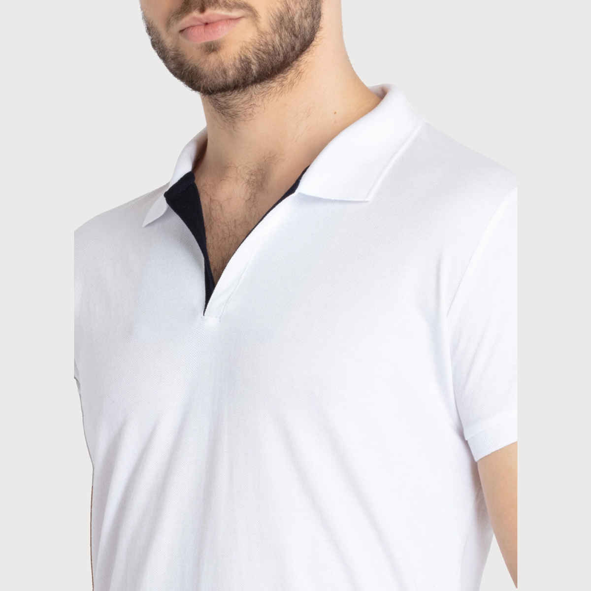 Status Quo Men Polo T-shirt - White | Slim Fit | XXL