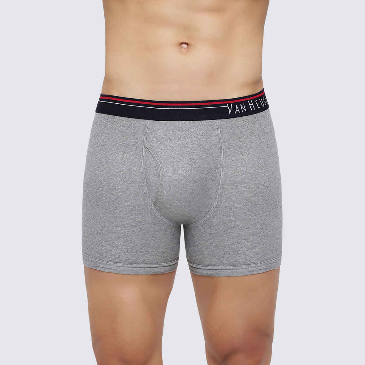 Van Heusen Men Pack Of 2 Anti Bacterial & Colour Fresh Boxer Briefs |Pure Black,Grey Mel-S