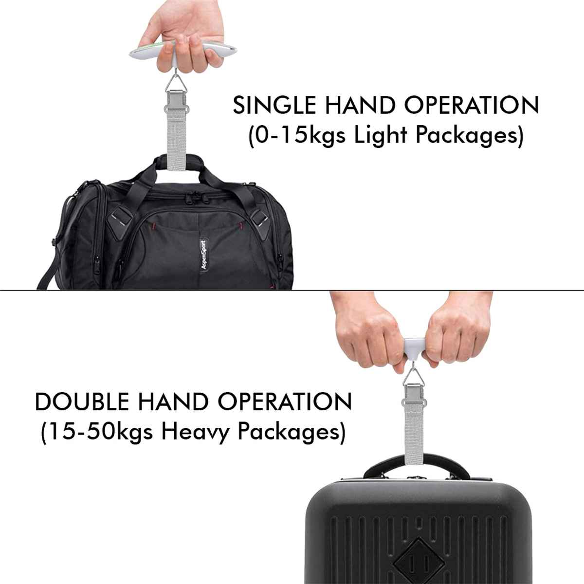 Billebon Weighing Scale for Luggage with LCD Display | 50 kg Limit