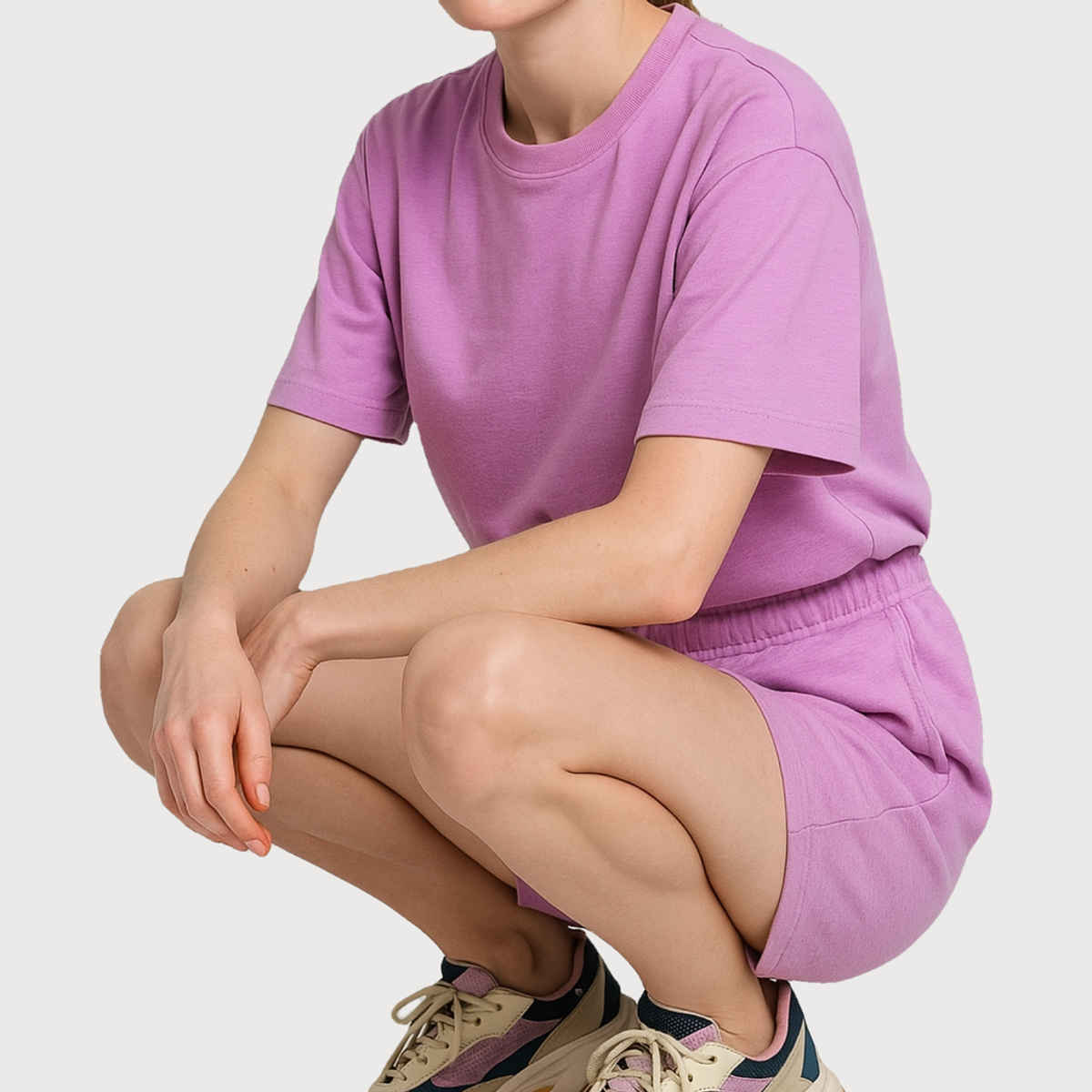 EQL Women's Pure Cotton Shorts | Lilac | S