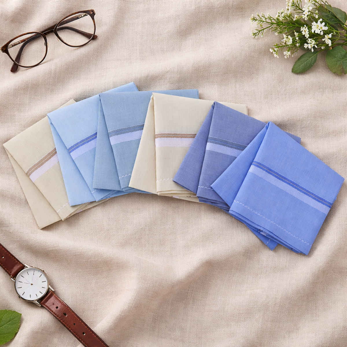 Royal Mart Men's Cotton Handkerchief | Assorted