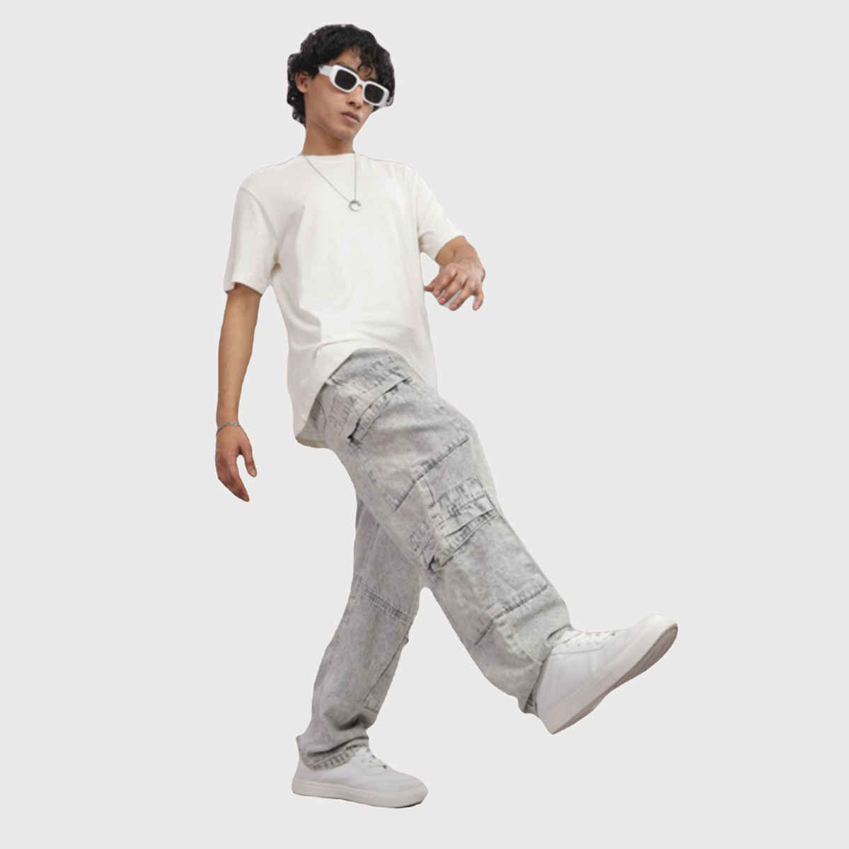 Springman Unisex Round Neck T-shirt | White - M