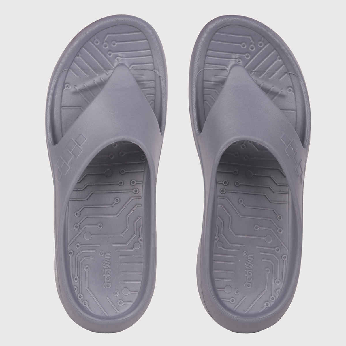 Action Men's Hran-53 Comfortable Slippers | Designer Footwear | Lightweight | Dark Grey - UK 10