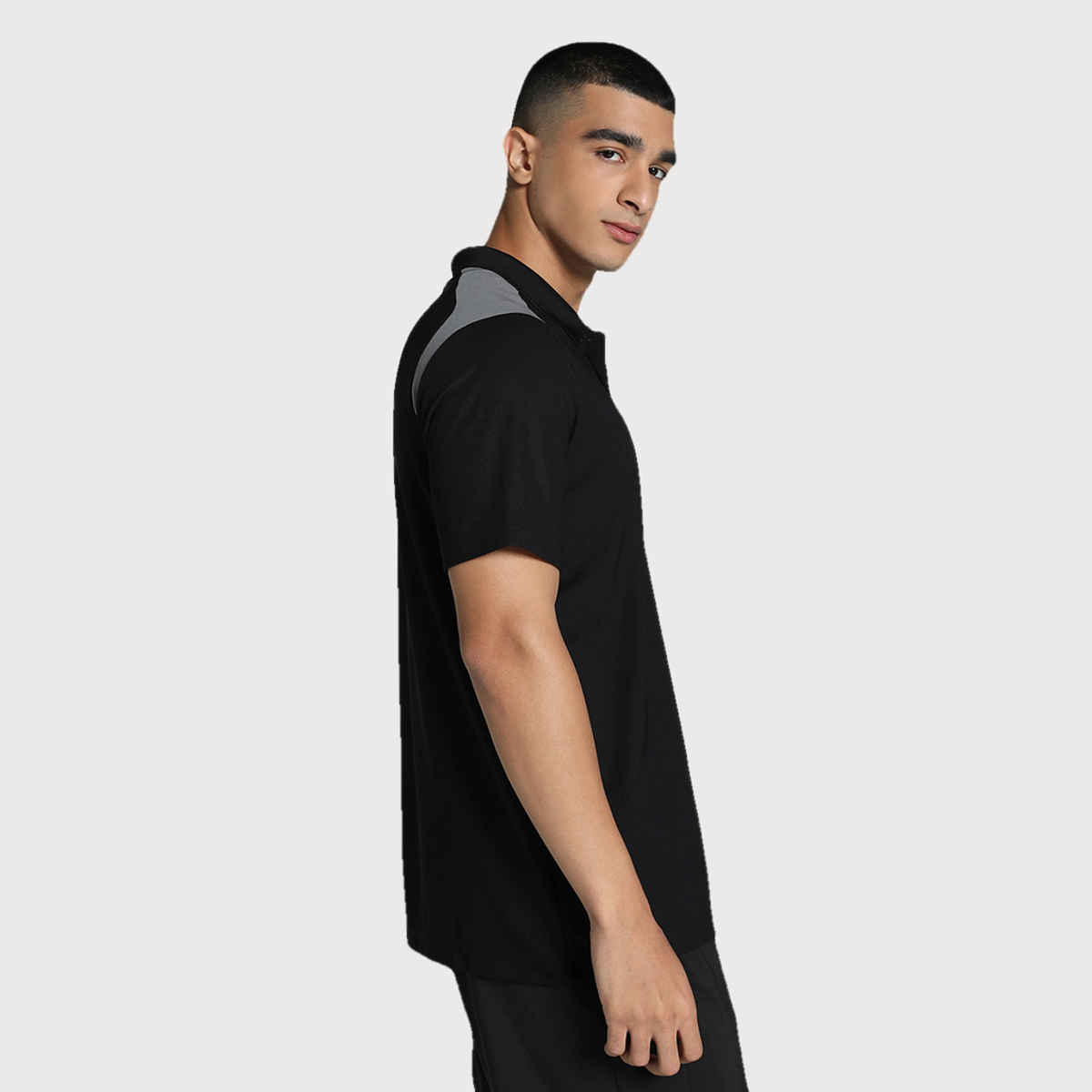 Puma Men's Train Colorblock Polo | Black - M