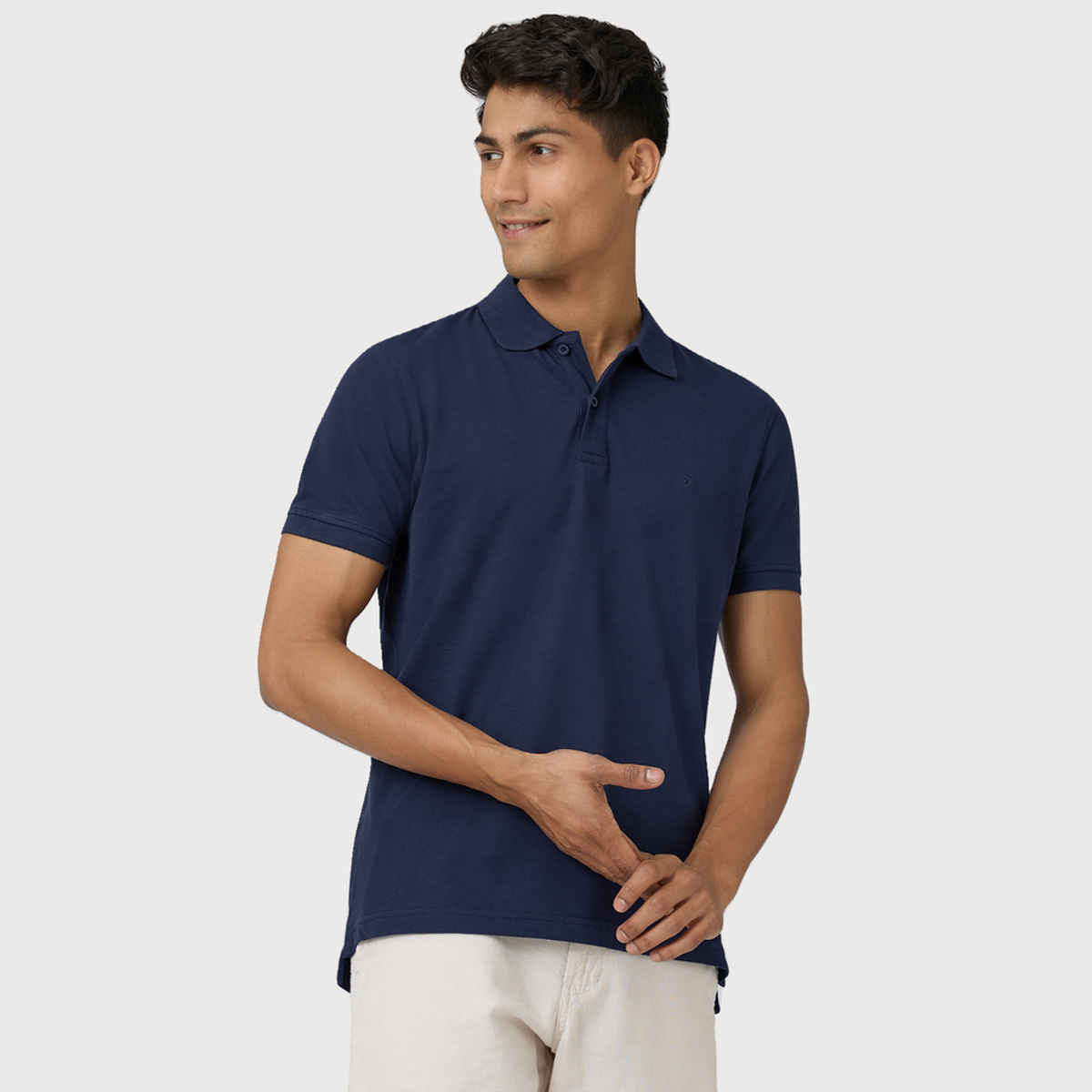 XYXX Nova Polo T-shirt - Midnight Blue | Super Combed Cotton | L