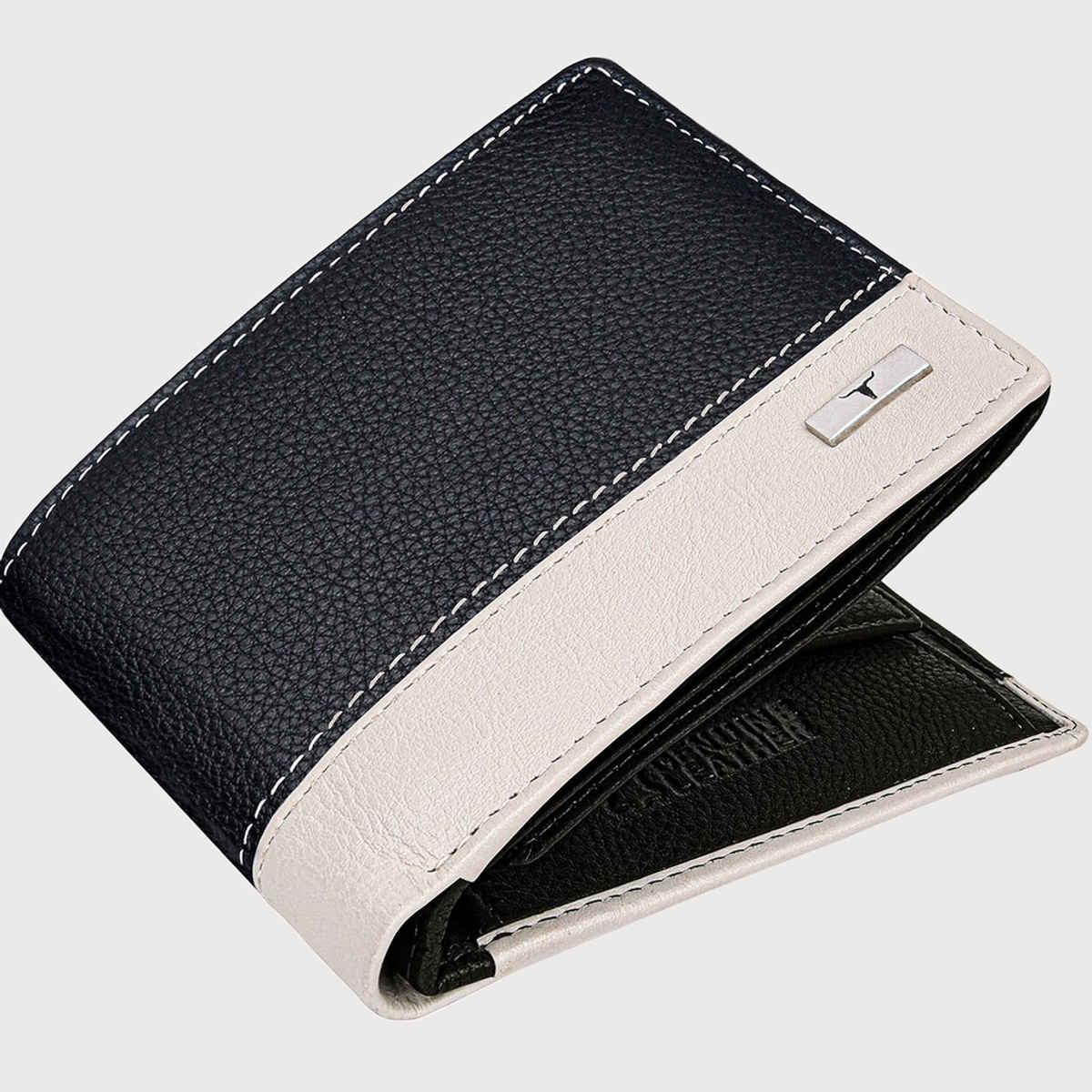 Urban Forest Men's Seattle Leather Wallet | Black & Sand