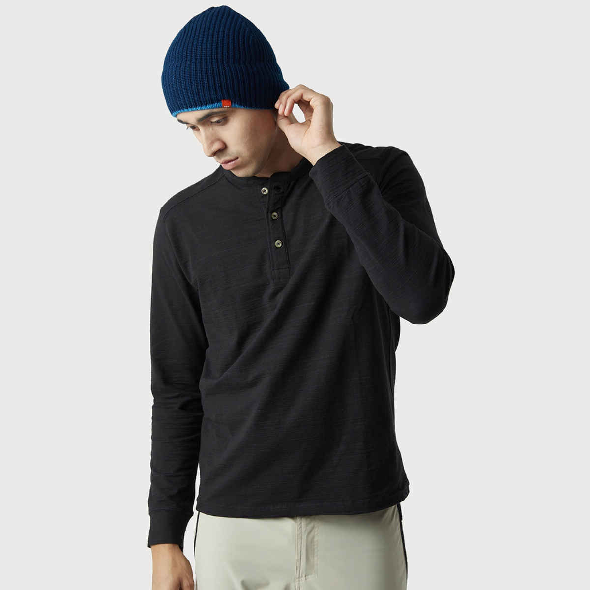 Wildcraft Unisex Solid Acrylic Skull Cap | Blue - Free Size