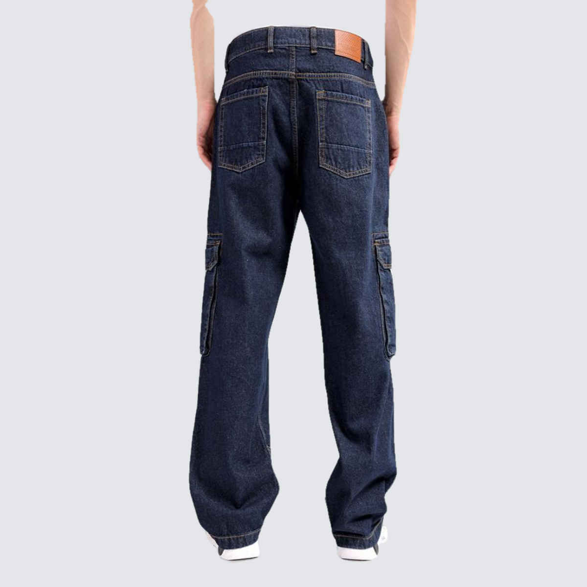 The Indian Garage Co Men | G365 Relaxed Distressed Casual Jeans | Navy | 32