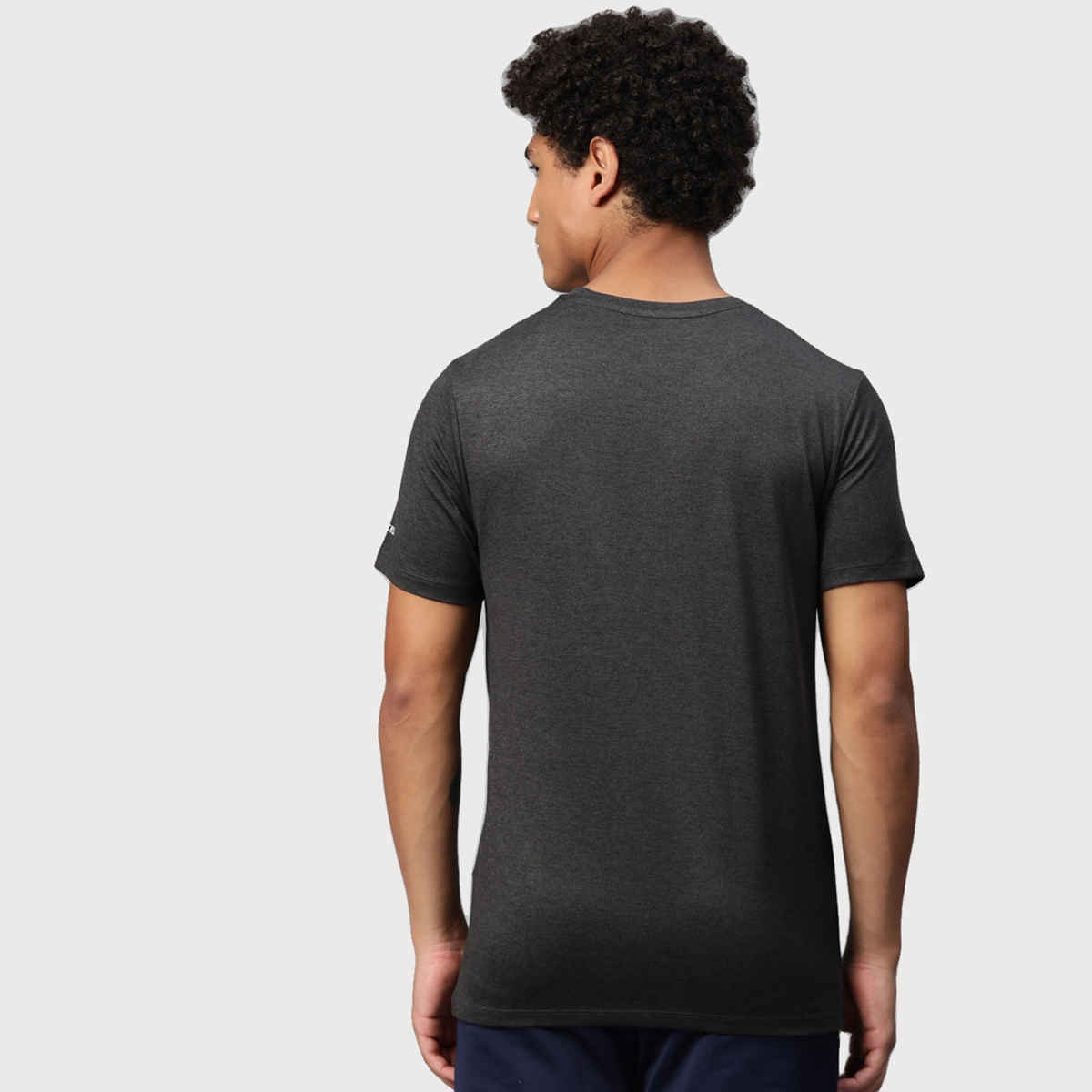 Alcis Men's Round Neck Tee | Grey - S