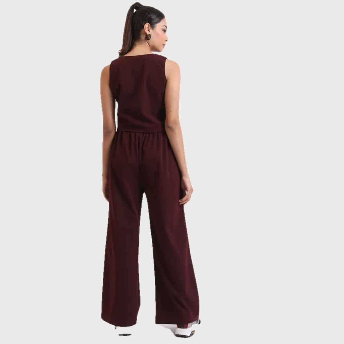 Ketch Women Waistcoat With Pant Co-ords | Purple | XL