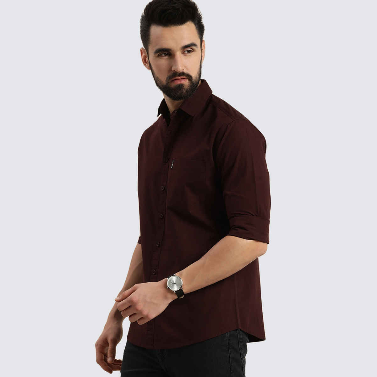 Dillinger Men's Shirt | DLMSRT001WINE | Wine - L