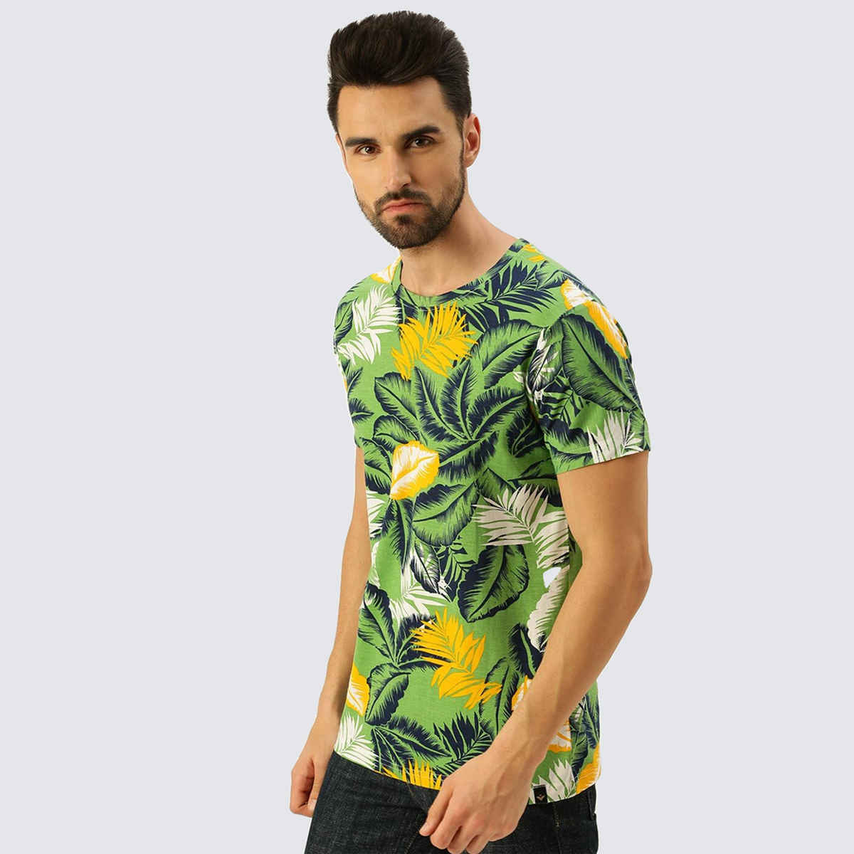VEIRDO Men's Printed Regular T-Shirt | TSH 99 B102 | Multicolor - S