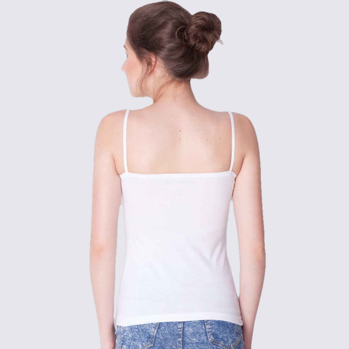 Dollar Missy Women's Combed Cotton Camisole | Pack Of 2 | White | XL