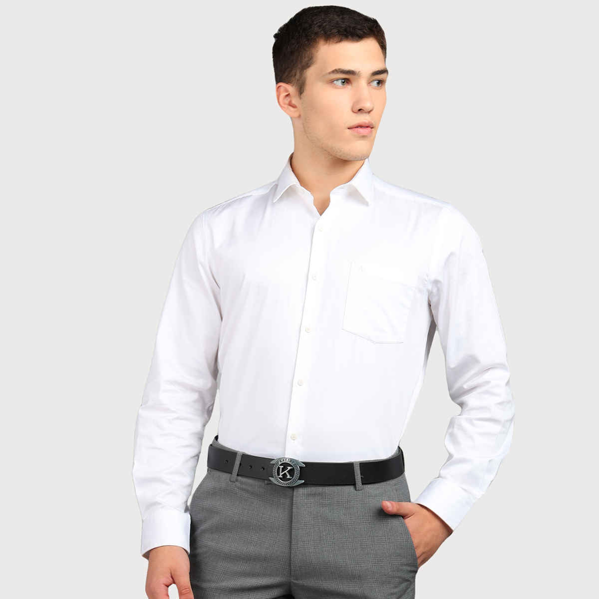 Kaezri Genuine Leather Black Belt for Men With Imported Buckle | Kzblddcb 38