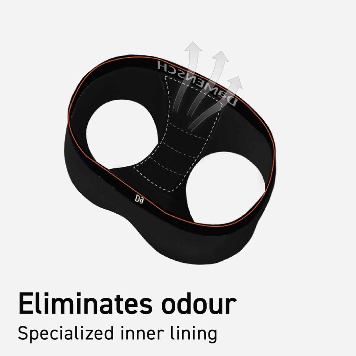 DaMENSCH Men's Premium Cotton Briefs | Black - M