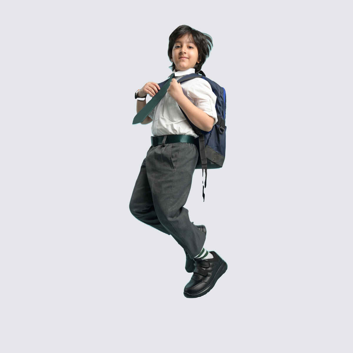 Action Kids School Shoes | AGT-52 | Black - UK 7