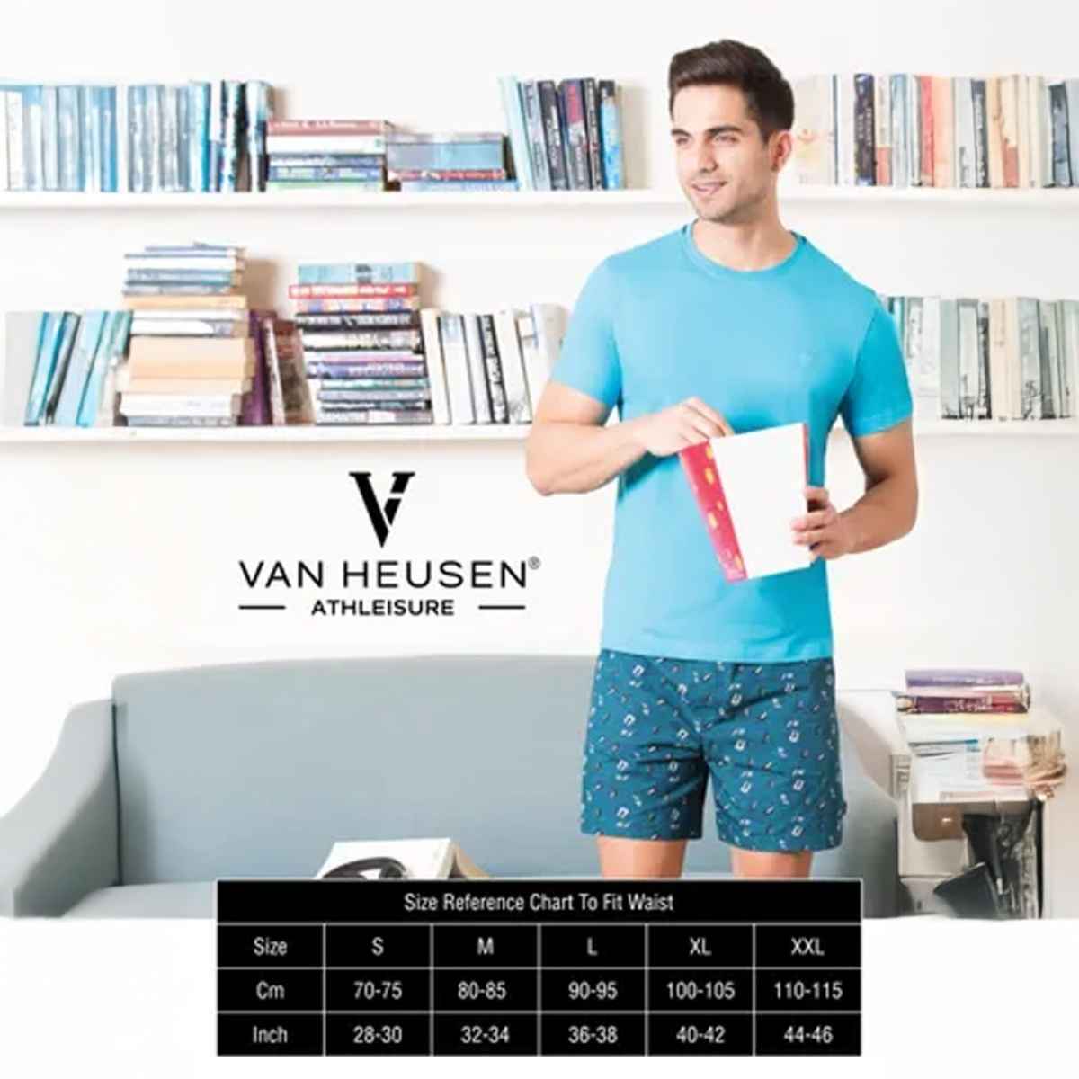 Van Heusen Apparel Men Combed Cotton Assorted Checkered Boxer Shorts | S | Pack Of 2