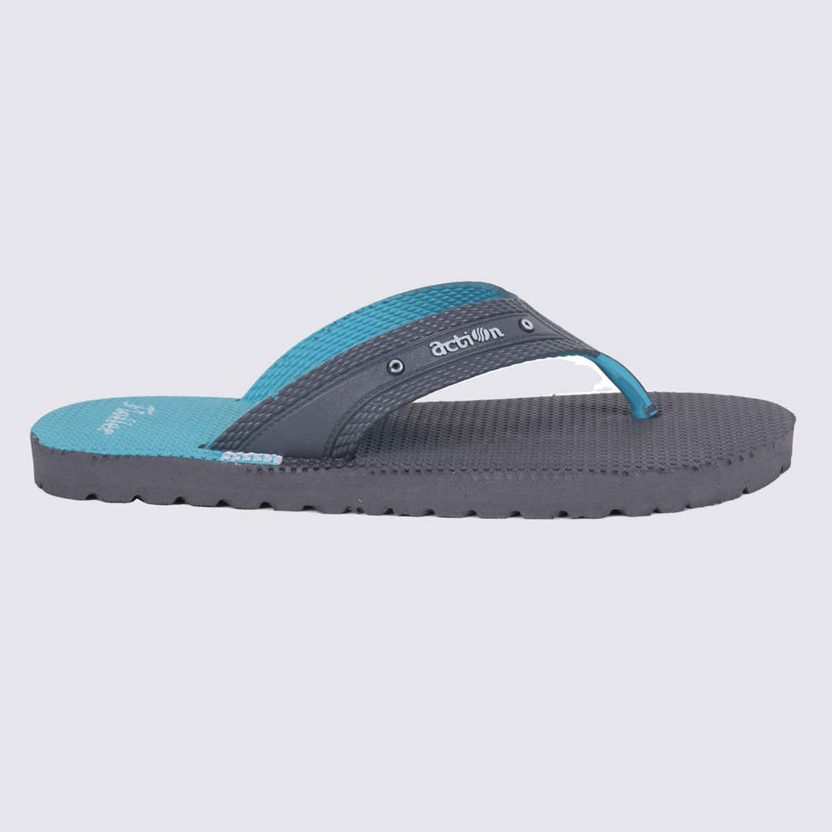Action Men's Gfl-3804 Slippers | Evening Walk | Bathroom | Room Slippers | D.Grey and S.Green - UK 6