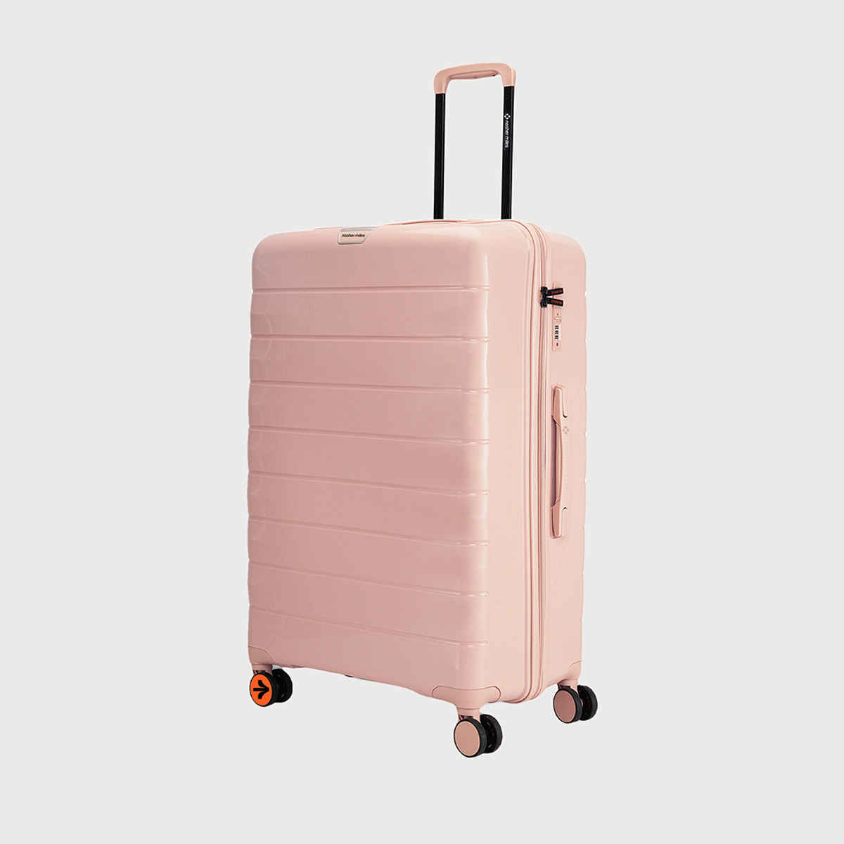 Nasher Miles Vienna Check-In Hard Sided Polypropylene 28 Inch|75 cm Trolley Bag - Peach