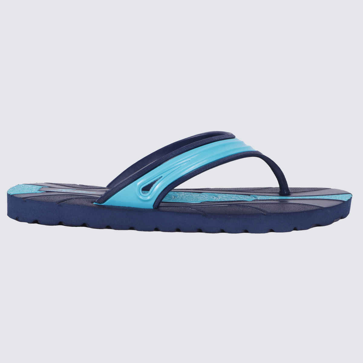 Action Men's Ong-19 Slippers | Evening Walk | Bathroom | Room Slippers | Blue and Spring Green - UK 7
