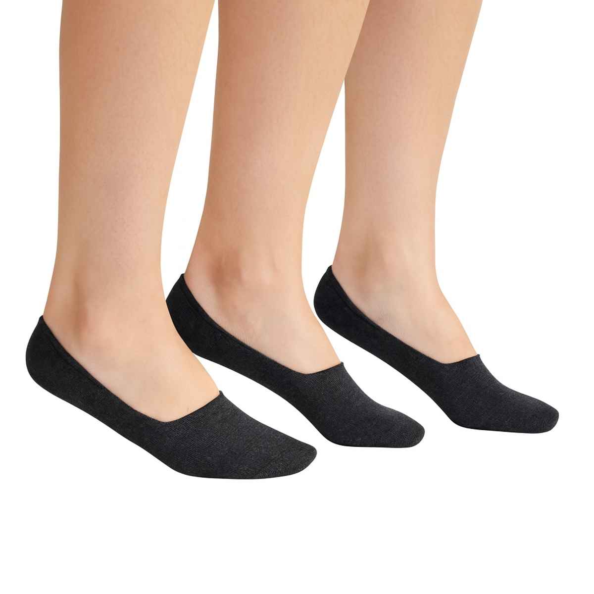 Royal Mart Unisex Cotton Blend No-Show Ankle Socks | Black - Free Size