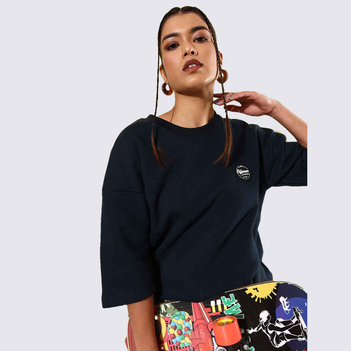 Difference Of Opinion Women's Sweatshirt | Dowswt031 | Navy - XS