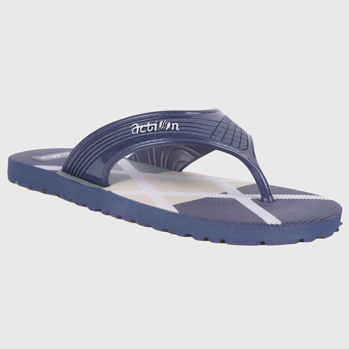 Action Men's Gfl-3825 Slippers | Evening Walk | Bathroom | Room Slippers | Navy Blue - UK 8