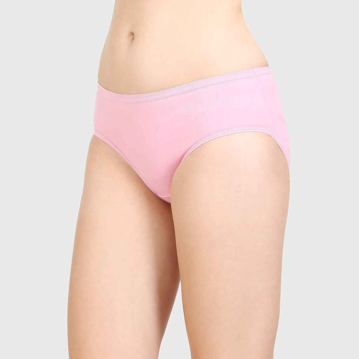 Bodycare Women Hipster Panty Seamless Cotton Polymide Mid Waist Rise | Assorted - S