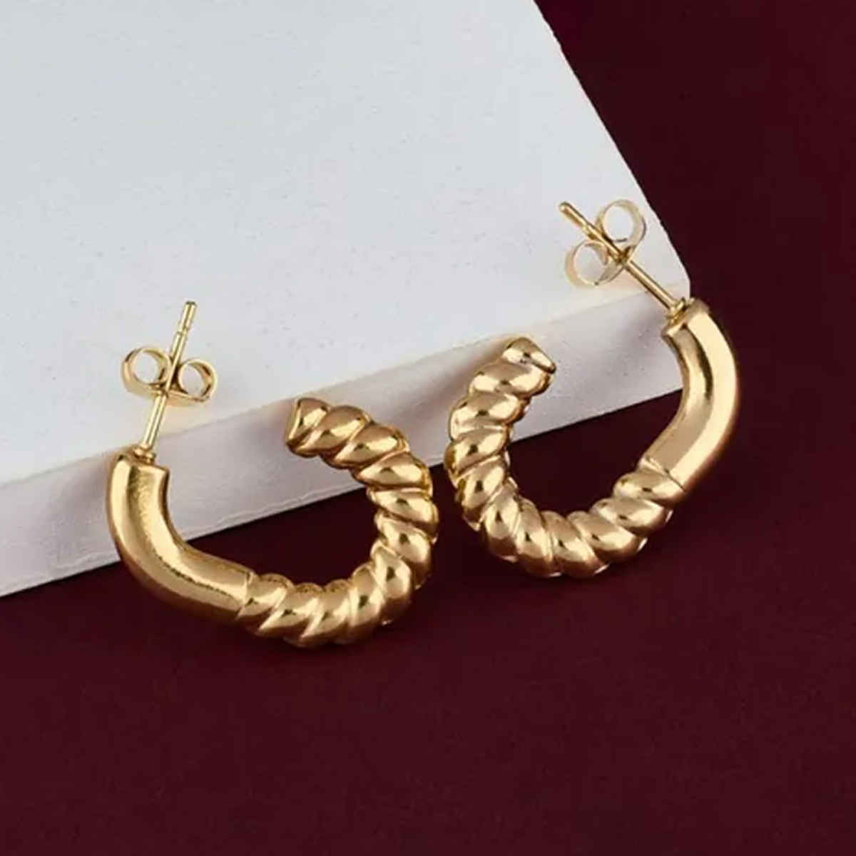 Estailo Fashion Women's Jewellery Earrings Gold OS | E0000124