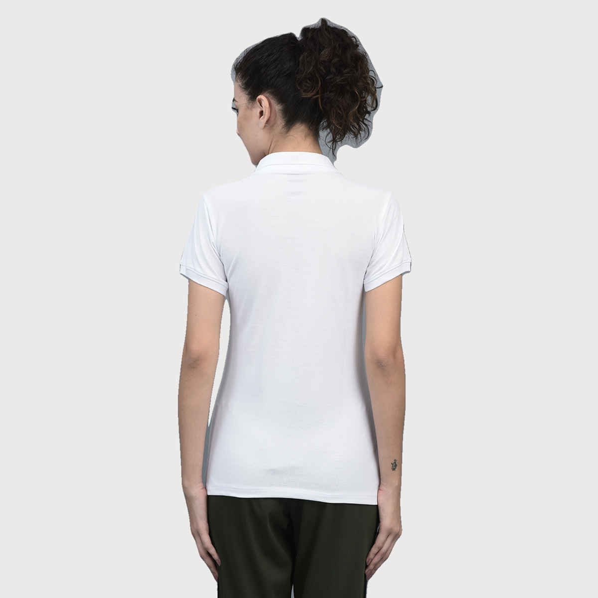 Dollar Women Polo T-shirt - White | Premium Cotton | L