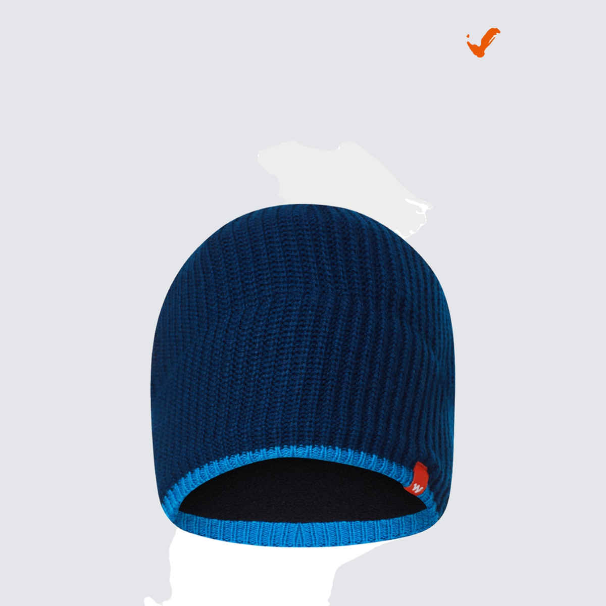 Wildcraft Unisex Solid Acrylic Skull Cap | Blue - Free Size