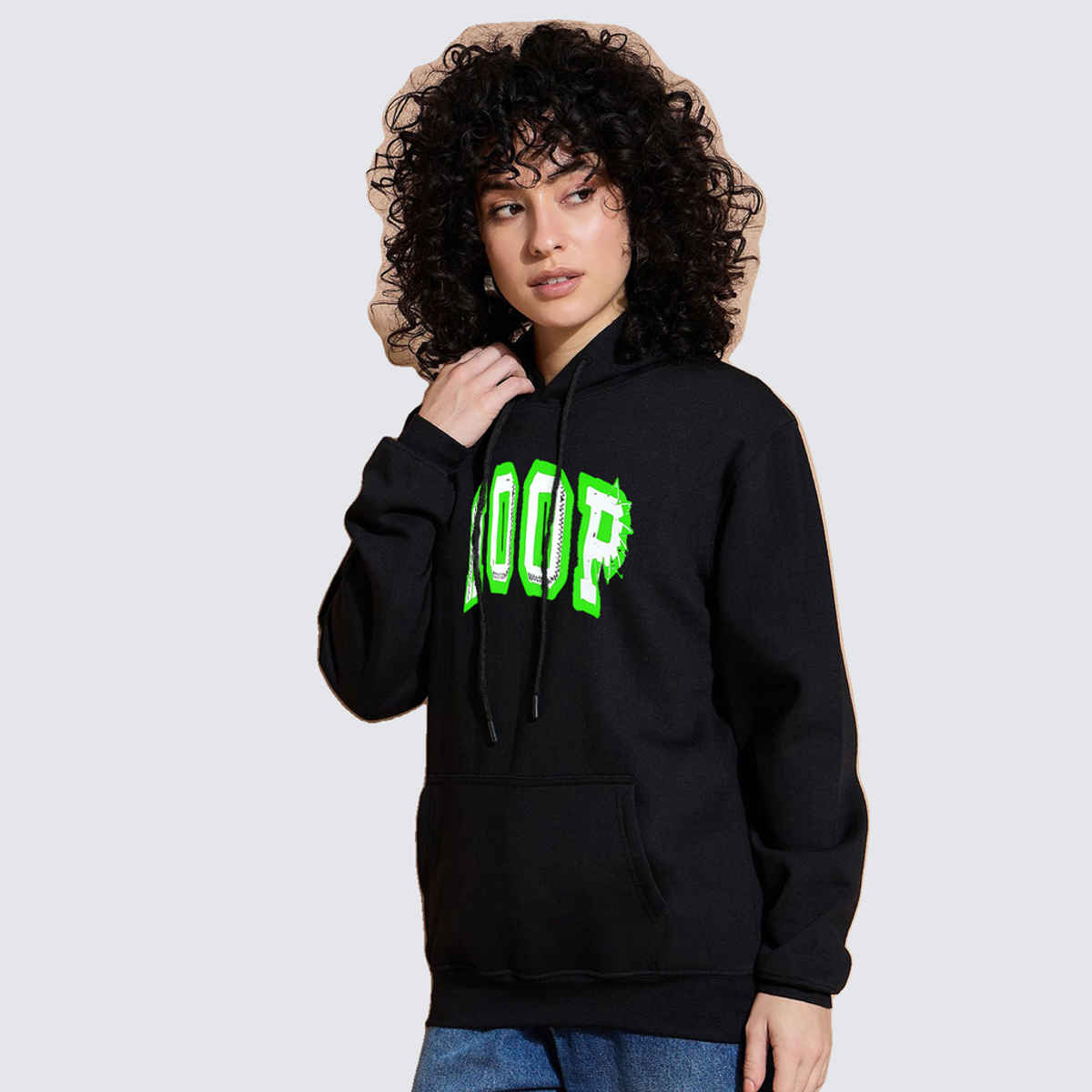 Smartees Women's Sweatshirt | SS Hoop | Black - XL