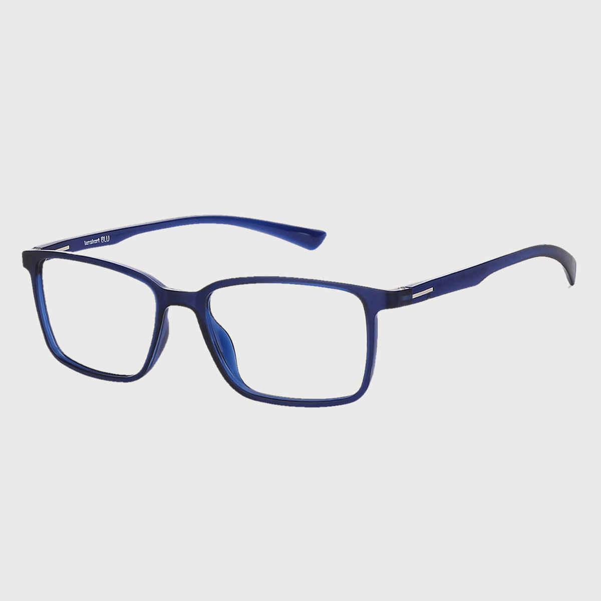 Lenskart Blu Unisex Block Print TR90 Computer Glasses | Blue - L