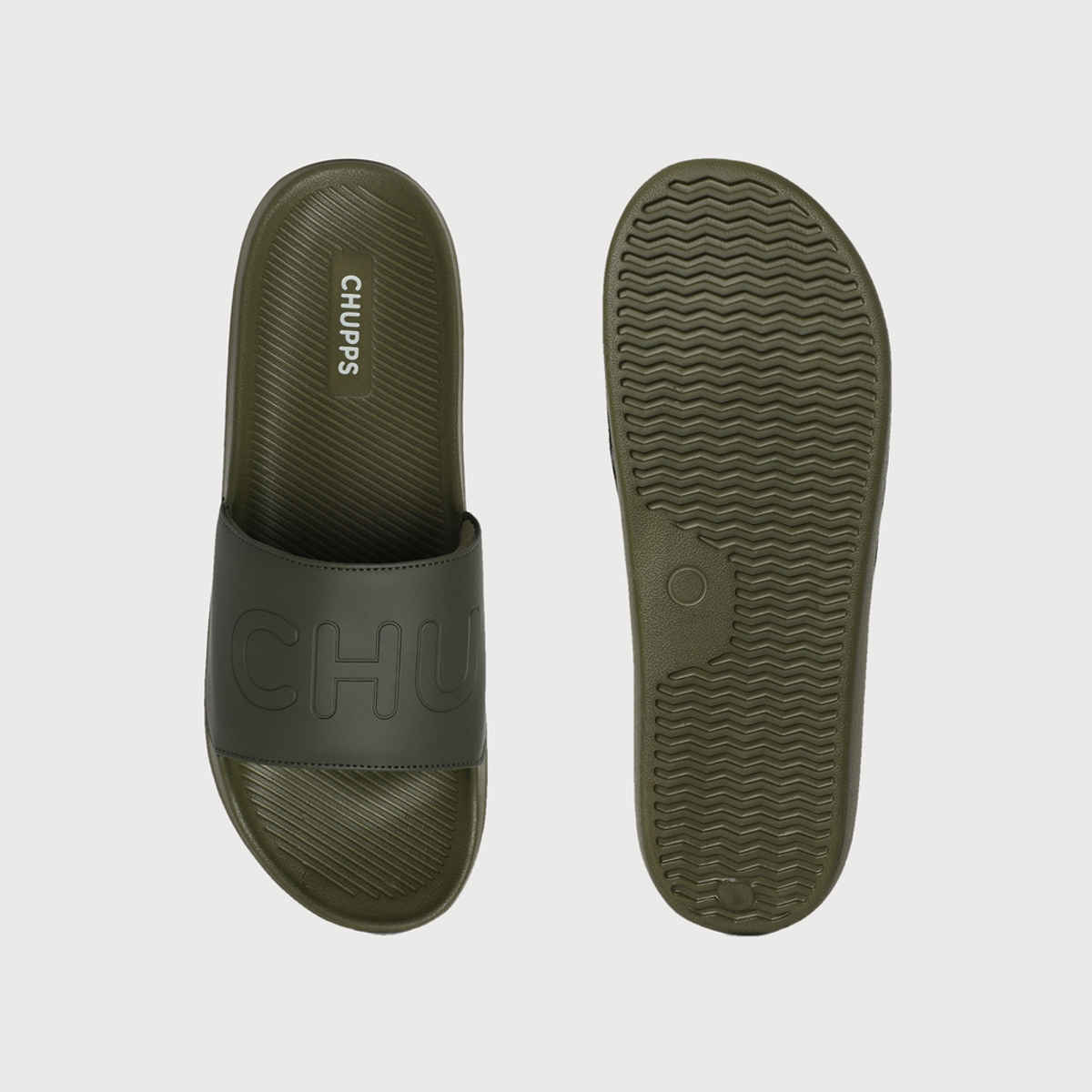Chupps Pure Olive Men's Casual Slider - UK 9