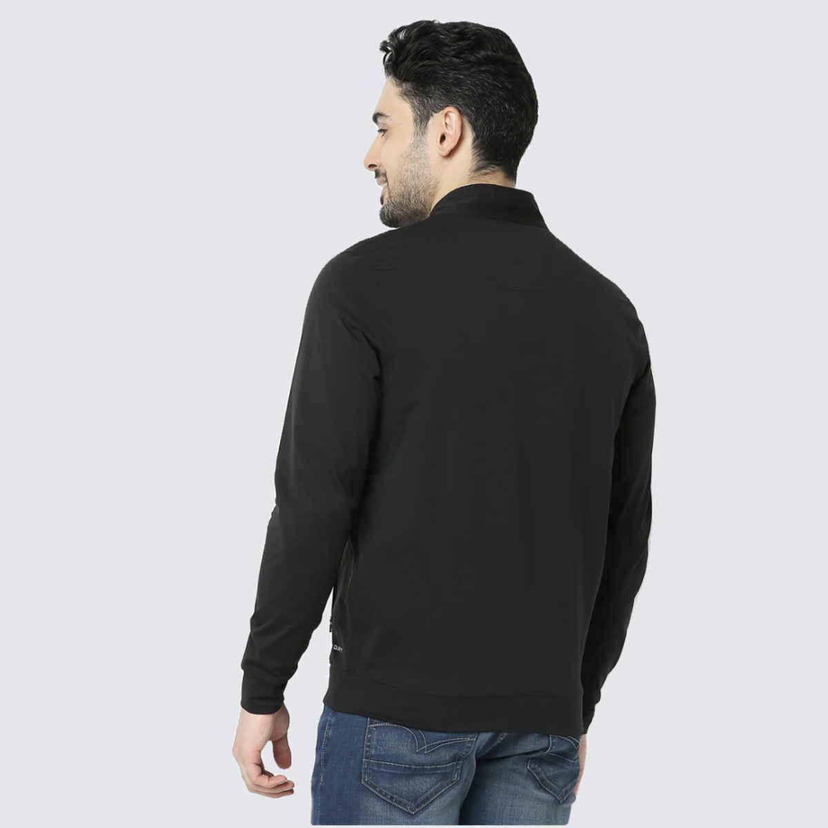 Outlaws Men's Cotton Rich Premium Sweat Jacket | Black - M