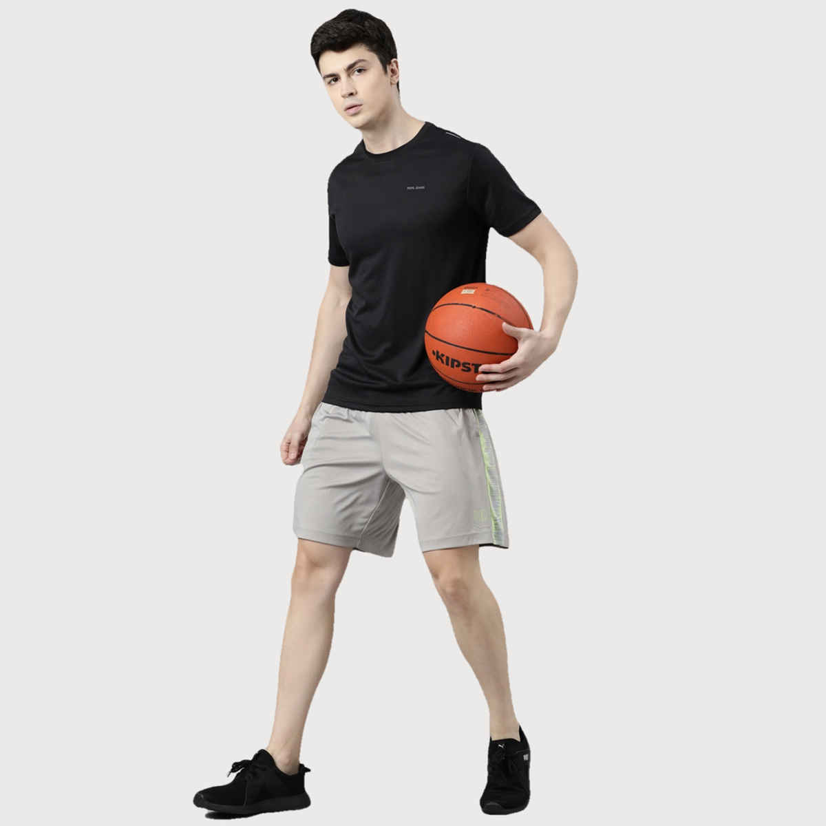 Pepe Jeans Mens Black Dry Fit T-Shirt  - Pack of 1 (XL) Comfort Fit, Soft Fabric, Breathable