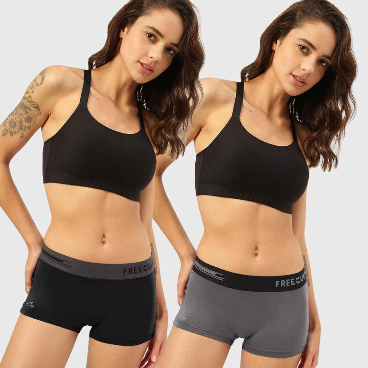 Freecultr Cotton Women's Boyshorts - XXL | Long Panty | Pack of 2