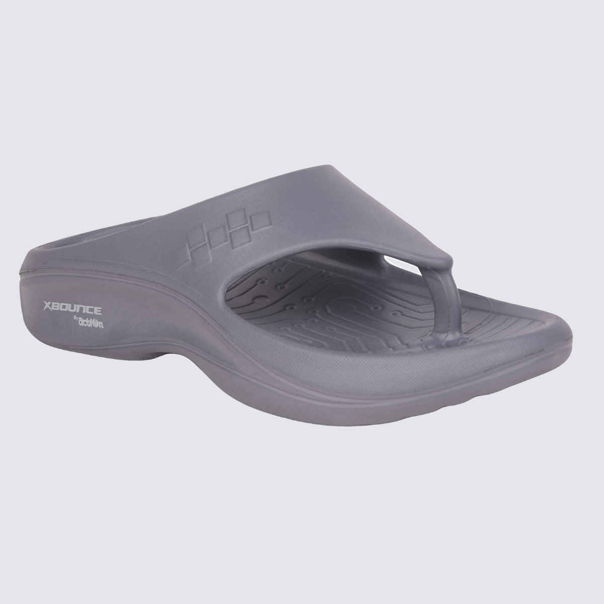 Action Men's Hran-53 Comfortable Slippers | Designer Footwear | Lightweight | Dark Grey - UK 7