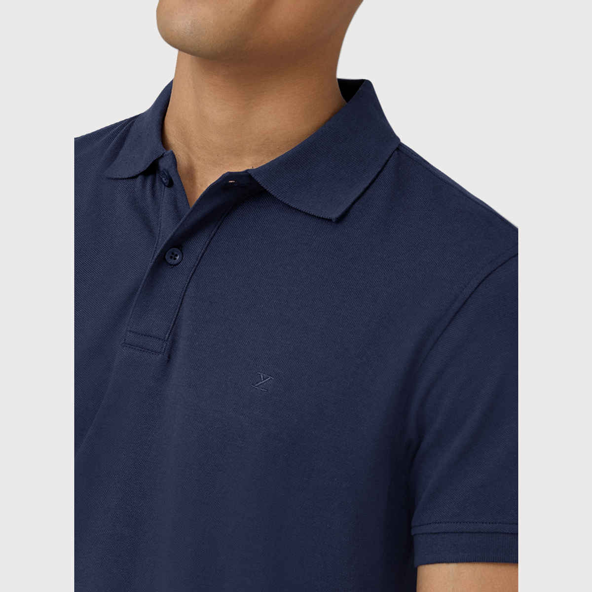 XYXX Nova Polo T-shirt - Midnight Blue | Super Combed Cotton | L
